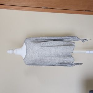 Zara knit top with tied sleeves size small